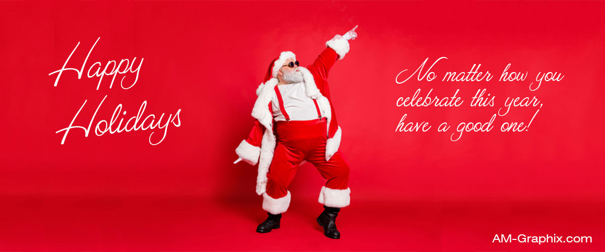 Happy Holidays Santa image